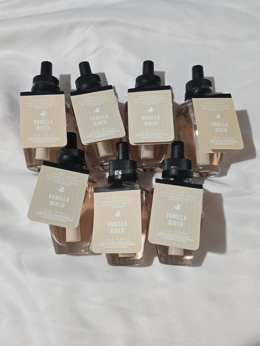 NWT White Barn Wallflowers Home Fragrance Refill Parfum Vanilla Birch 7pcs